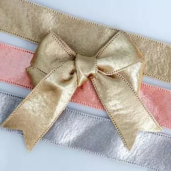 1 шт. бант материал яркий шелковый блестящий лента для вечеринок подарки свадебные цветочные гирлянды упаковка DIY атласная лента подарочная коробка руководство 4 серебряный