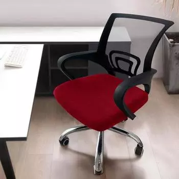 1 шт. бархатный чехол для офисного кресла, чехол для вращающегося сиденья компьютера, современный эластичный чехол для стула, съемный чехол для моющегося кресла, чехол для пыли 2