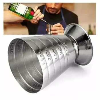 1 шт. барный коктейльный бокал мерный стакан для смешанных напитков 75 мл шейкер для коктейлей из нержавеющей стали 3 в 1 мерный джиггер барные аксессуары для вечеринок