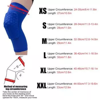 1 шт., баскетбольные наколенники, сотовая скобка, эластичные наколенники, защитное снаряжение, пенопластовая поддержка, поддержка волейбола S