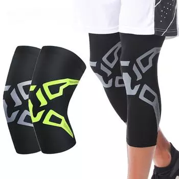1 шт. баскетбольные спортивные наколенники для ног женские мужские напольные футбольные ездовые беговые спортивные компрессионные наколенники M