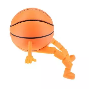 1 шт. Баскетбол Сидящий человек 3D-печать Баскетбол Сидящая фигура Ремесло Декоративное