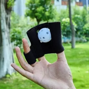 1 шт. бейсбольная перчатка-ловец, дышащая, износостойкая, веб-перчатка для молодежи и взрослых, тренировочные мячи, перчатки для софтбола с тремя пальцами, мини-бейсбол чёрный