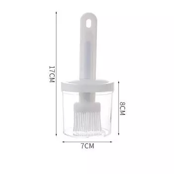 1 шт. белая масляная кисть, термостойкая силиконовая щетка для бутылок, портативная щетка для масла для барбекю, для выпечки на кухне