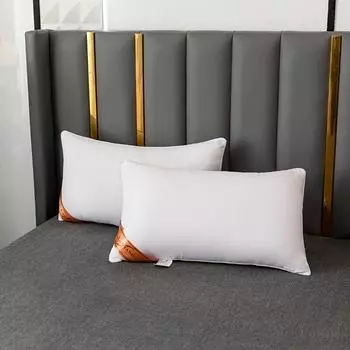 1 шт., белая подушка с отскоком, однотонная, мягкая, удобная, для спальни, кровати, сна, 5-звездочного отеля, дома, одна подушка для взрослых 45cmx70cm белый