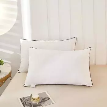 1 шт. Белая подушка-сердечник для домашней кровати, длинные подушки, моющиеся, подушка для шеи, приятная для кожи, almohadas para dormir 1pc 48x74cm