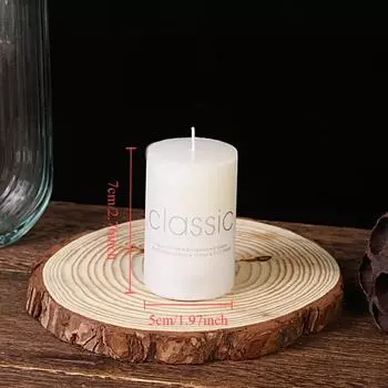 1 шт. белая свеча для экстренной помощи дома, белый восковой столб, бездымный и без запаха, для домашнего освещения, свечи для освещения церкви