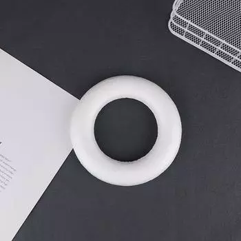 1 шт. Белое круглое пенопластовое кольцо своими руками для свадебной вечеринки, венок ручной работы 8/10/12/15/20/25/30 см, рождественские украшения, домашний декор