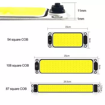 1 шт. Белый Cob 108 SMD Led 12v 24v Панельный купольный светильник для салона автомобиля, светильник для чтения на крыше, потолочный светильник для салона