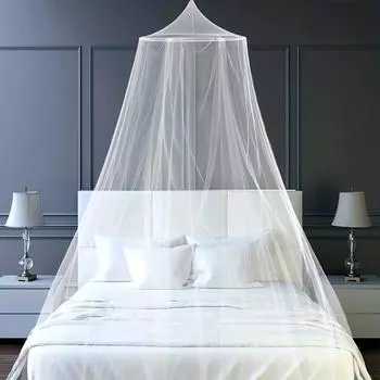 1 шт., белый летний подвесной купол, москитная сетка, кровать, полиэфирная сетка, подвесное украшение для дома, спальни, комнаты в общежитии для взрослых белый