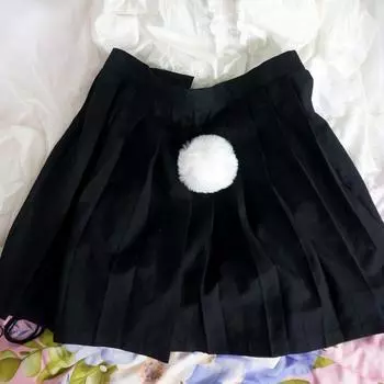 1 шт., белый плюшевый мяч на Хэллоуин, косплей, аксессуар с хвостом кролика, вечерние аксессуары в стиле Лолиты, милые аксессуары