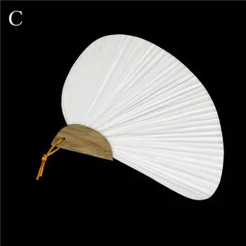 1 шт. Белый складной элегантный бумажный веер для свадебной вечеринки