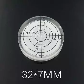 1 шт. Белый зеленый цвет пластиковый пузырьковый уровень Bullseye круглый пузырьковый уровень Аксессуары для измерительного прибора