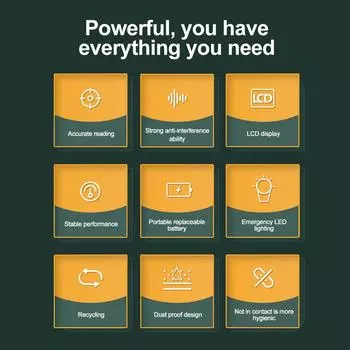 1 шт. Бесконтактный портативный персональный алкотестер, цифровой ЖК-дисплей с подсветкой для личных и семейных встреч