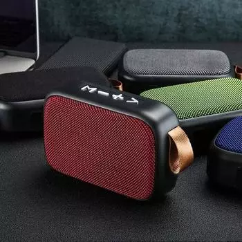 1 шт. Беспроводной Bluetooth-динамик Сабвуфер Беспроводной стерео портативный USB-мини-динамик с FM-радио Громче Кристально чистый стереозвук с насыщенными басами чёрный