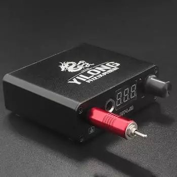 1 шт., беспроводной переключатель, вилка, машина для татуировки, блок питания, педаль, автоматический инструмент чёрный