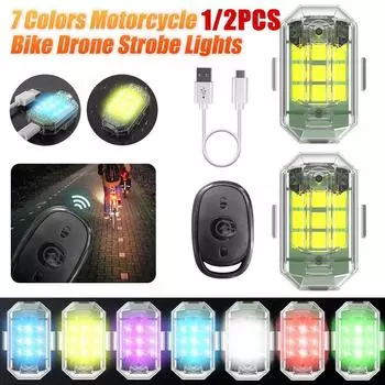 1 шт., беспроводной пульт дистанционного управления, светодиодный стробоскоп для мотоцикла, автомобиля, велосипеда, скутера, вспышка, водонепроницаемый индикатор