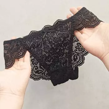 1 шт. Бесшовные трусики с низкой талией, дышащие, большие, приподнимающие ягодицы, треугольные трусики, кружевные трусики-брифы M