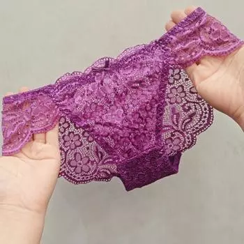 1 шт. Бесшовные трусики с низкой талией, дышащие, большие, приподнимающие ягодицы, треугольные трусики, кружевные трусики-брифы M