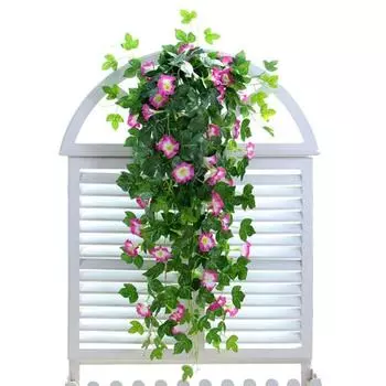 1 шт., без полива, 5 цветов, красивое реалистичное настенное украшение, имитация искусственного цветка ипомеи