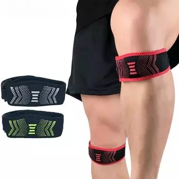 1 шт., безопасный для кожи, компрессионный спортивный пояс с медленным ударом, регулируемый наколенник для фитнеса, велоспорта, поддержки колена