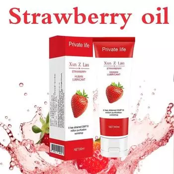 1 шт. Безопасный секс, лубриканты для тела для мужчин и женщин, секс-товары для взрослых 60 мл Strawberry flavor 60ml