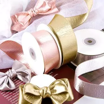 1 шт. блестящая лента DIY ручная подарочная коробка атласная лента яркая шелковая упаковка для вечеринок подарки свадебные цветы гирлянда бант материал 4cm