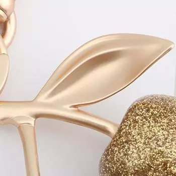 1 шт. блестящая смоляная цепочка для ключей в виде вишневой сумки, сверкающая золотая подвеска в виде вишневой сумки, праздничные рождественские аксессуары