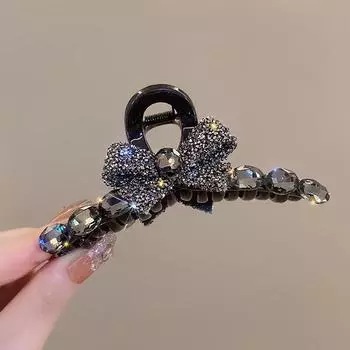 1 шт. блестящая заколка-бант сзади заколка для волос универсальные заколки для волос аксессуары женская заколка для волос onesize