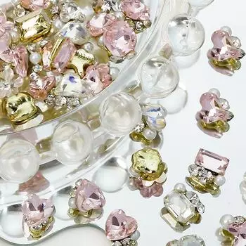 1 шт. блестящие кристаллы 3D нейл-арт украшения из стразов плоские стеклянные алмазные ногти подвески ювелирный дизайн маникюрные аксессуары X-1768