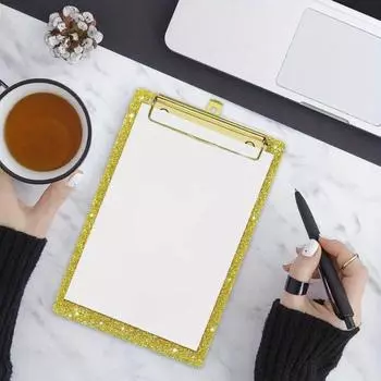 1 шт. блестящий акриловый офисный планшет для хранения файлов, школьные принадлежности, протоколы совещаний, блокнот для записей врача и медсестры - идеально подходит для хранения файлов 1Pc синий