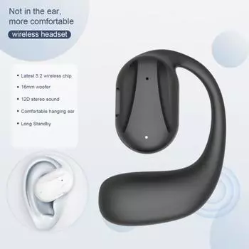 1 шт. Bluetooth-совместимые 5.2 наушники беспроводные деловые наушники с технологией перемещения вредного диапазона частот многоточечная поддержка наушники чёрный