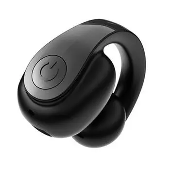 1 шт. Bluetooth-совместимые беспроводные наушники IPX5 Водонепроницаемые стереозвуковые шумоподавляющие спортивные наушники-клипсы для ушей чёрный