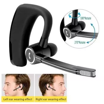 1 шт. Bluetooth-совместимые наушники с ушным крючком, микрофон с шумоподавлением, беспроводные спортивные наушники-вкладыши, наушники-вкладыши громкой связи