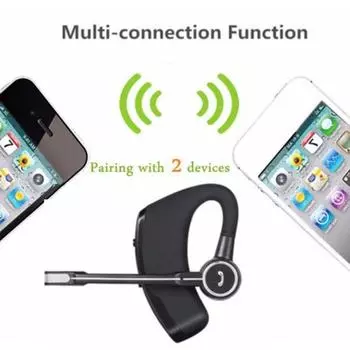 1 шт. Bluetooth-совместимые наушники с ушным крючком, микрофон с шумоподавлением, беспроводные спортивные наушники-вкладыши, наушники-вкладыши громкой связи чёрный