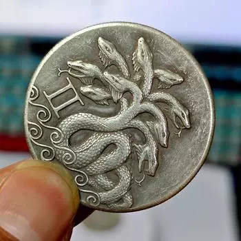1 шт. Блуждающая монета Девятихвостая змея памятная серия монета ремесло настольное украшение