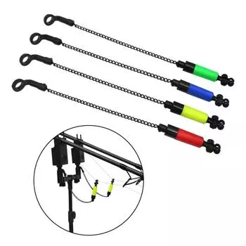 1 шт., бобины для ловли карпа, свингеры, индикатор поклевки, сигнализация, металлическая цепочка, 4 цвета, сигнализация поклевки, рыболовные инструменты для удочки, терминал, аксессуары для снастей