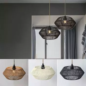 1 шт. Бохо аксессуары для дома в деревенском стиле спальня отель бумажный канат абажур подвесной плетеный подвесной светильник хаки