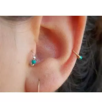 1 шт. Boho поддельное кольцо для носа, пирсинг хряща, серьги, козелок, поддельные кольца для пирсинга носа, ювелирные изделия Rook Helix 10mm серебряный