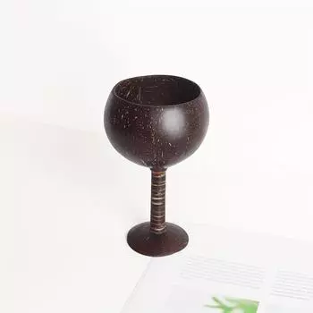 1 шт. Бокал для вина из кокосового ореха, гавайский стиль, бокал для шампанского, креативный бокал для виски, коктейлей, напитков, экологически чистая чашка ручной работы