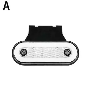 1 шт., боковой габаритный фонарь для грузовика, габаритный фонарь с кронштейном для каравана, прицепа, тягача, грузовика, предупреждающий свет, автомобильная внешняя лампа