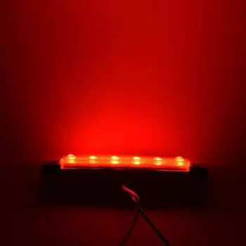 1 шт. Боковые габаритные огни для прицепа грузовика, габаритные огни, автомобильный тормоз, задний фонарь, 6 светодиодов, 12 В/24 В, предупреждающая сигнальная лампа