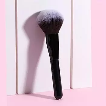 1 шт. Большая кисть для рассыпчатой пудры, синтетическая кисть премиум-класса для макияжа, мягкая кисть для пудры, румян, тонального крема, бронзатора, профессиональный инструмент для макияжа чёрный