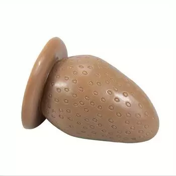 1 шт. Большая клубничная анальная пробка для взрослых Секс-игрушка Большой фаллоимитатор Материал без запаха Мягкая Анальная пробка с сильной присоской Подходит для громкой связи