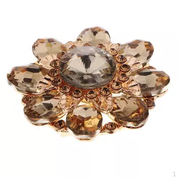 1 шт., большая металлическая основа, пуговицы со стразами, 46 мм, швейные принадлежности для свадебного платья, костюма чёрный