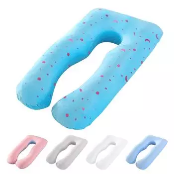 1 шт., большая подушка для всего тела, U-образная подушка для сна для беременных White