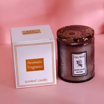 1 шт. большая стеклянная банка, ароматические свечи для ароматерапии, бездымные свечи из соевого воска, подходят для украшения свадеб и праздничных вечеринок.