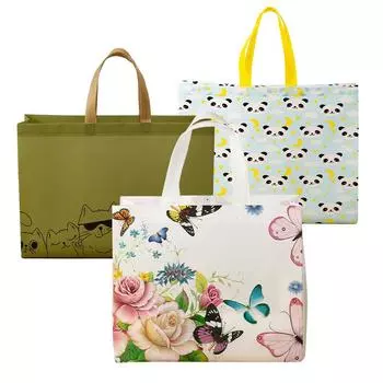 1 шт. большая сумка из нетканого материала, многоразовая эко-водостойкая ткань, складной магазин одежды 36x47x10cm