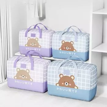 1 шт., большая вместительная сумка для хранения одежды, четыре цвета, складная пылезащитная сумка с ручкой, складные одеяла для одежды, игрушки для хранения