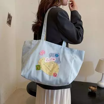 1 шт. Большая вместительная сумка-тоут, модная женская сумка через плечо, сумка для работы и поездок на работу через подмышку